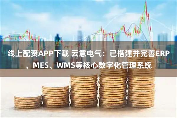 线上配资APP下载 云意电气：已搭建并完善ERP、MES、WMS等核心数字化管理系统